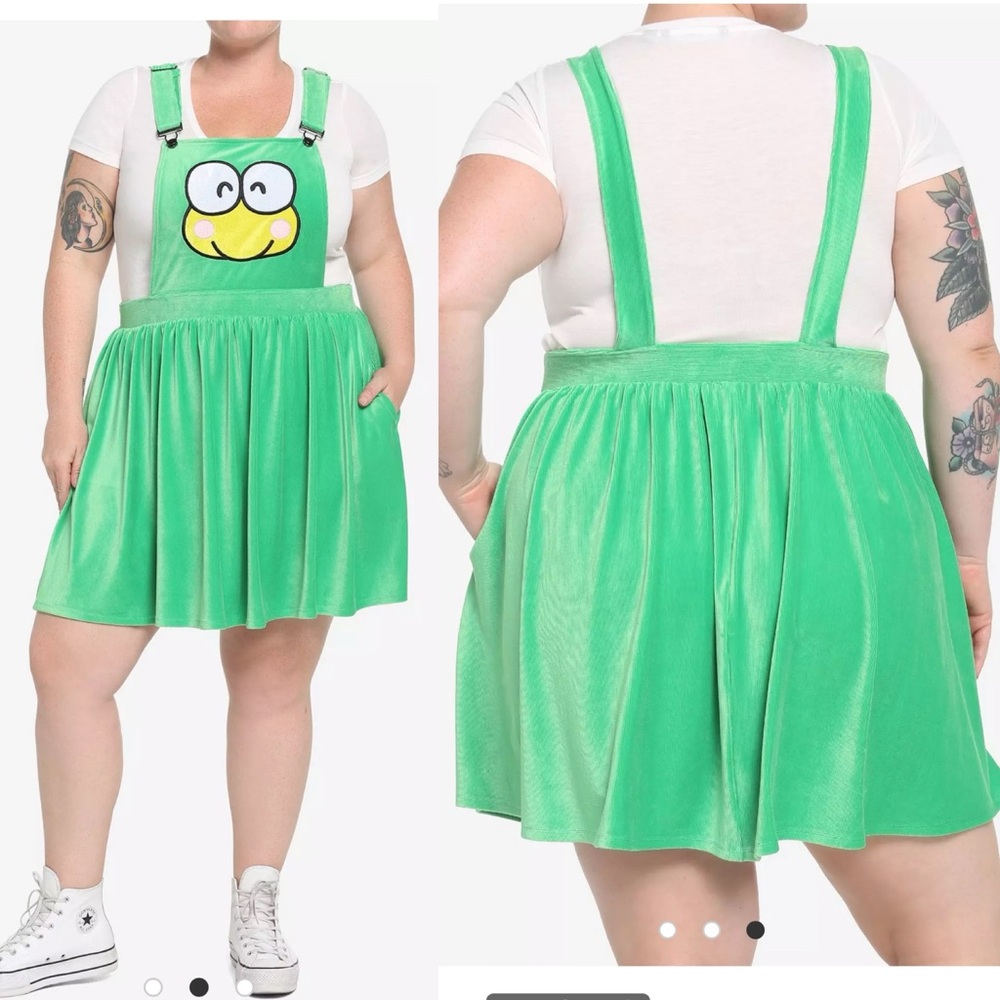 NWOT Hot Topic Keroppi Smile Corduroy Skirtall Plus Size